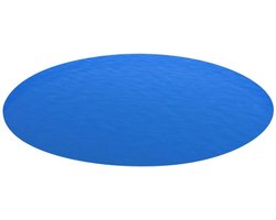 vidaXL - Zonne - Zwembad - Dek - 549 - x - 549 - cm - 0,1 - mm - Rond - 0,1 - mm - PE - Blauw