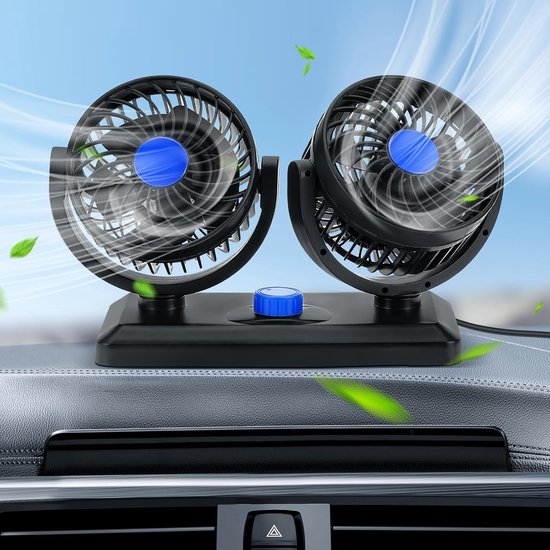 Baceyong Autolüfter, 5V 360 Grad drehbarer Autolüfter Elektrischer 3-Kopf-Kühlluftumwälzer, tragbarer Autokühlluftventilator für Limousine/SUV/Wohnmobil/Boot usw Baceyong Autolüfter, 5V 360 Grad drehbarer Autolüfter Elektrischer 3-Kopf-Kühlluftumwälzer, tragbarer Autokühlluftventilator für Limousine/SUV/Wohnmobil/Boot usw