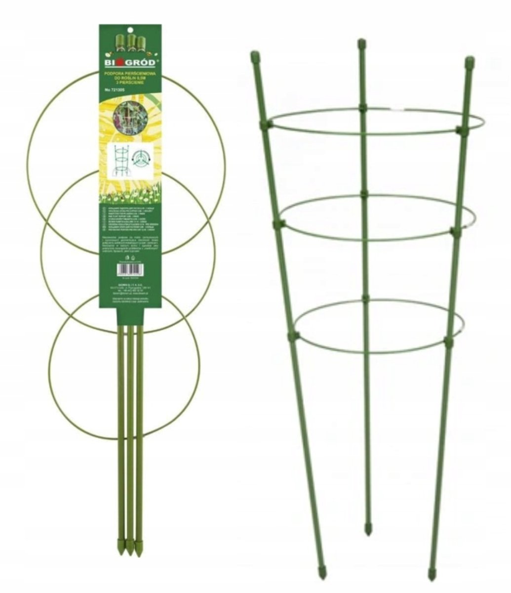 Ringsteun voor planten 3 ringen 75 cm