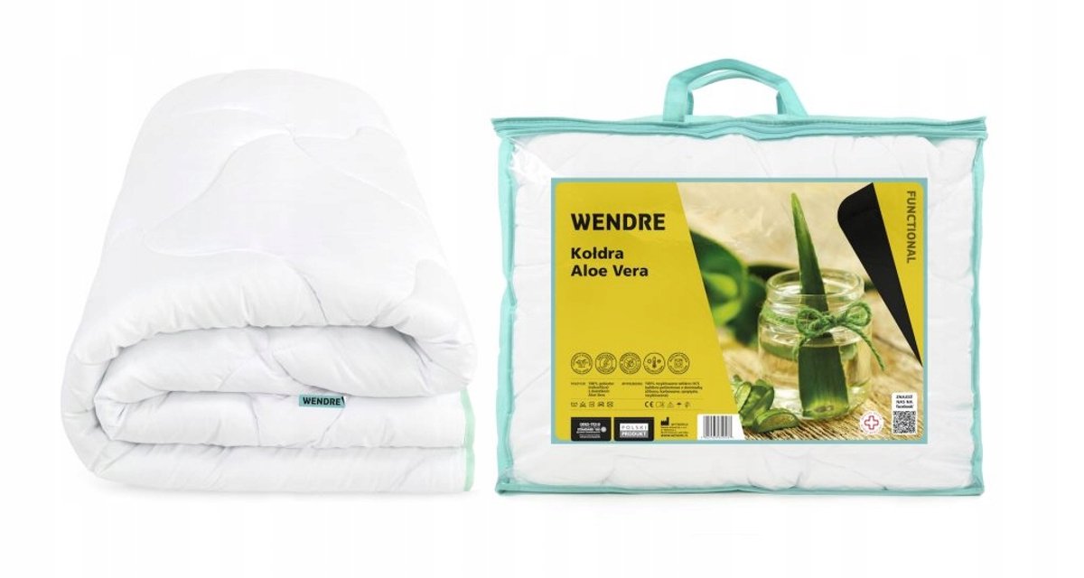 Wendre Aloe Vera - Dekbed - Anti-allergisch - 220x200 cm - Wit