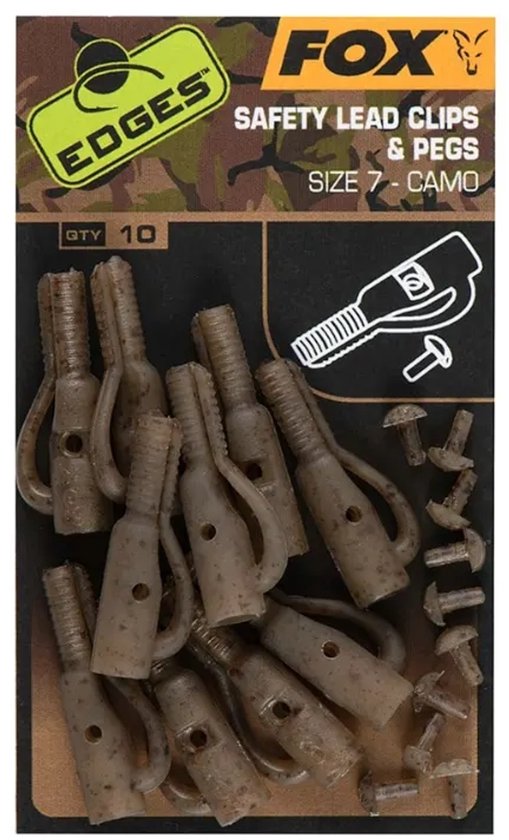 FOX Edges Camo Safety Lead Clip & Pegs - Loodsysteem — afbeelding 4