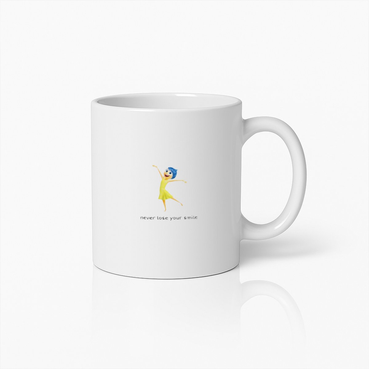 Inspirerende Koffiemok – Never Lose Your Smile Positieve Quote Beker