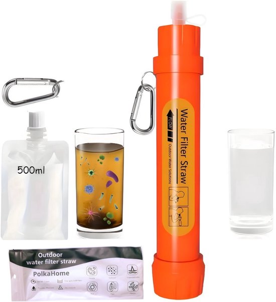 PolkaHome® Waterfilter Survival, Filtert 4000L