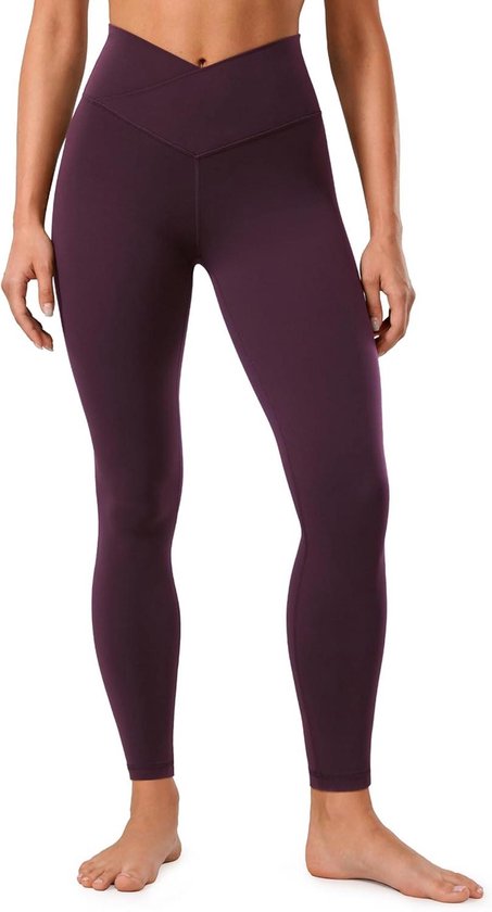 Allecto Plus - Hoge Taille Sportlegging met Kruisband - Zwart - Dames - Fitness Yoga - Hoge Taille - Ademend Materiaal - Stretchbaarункцую