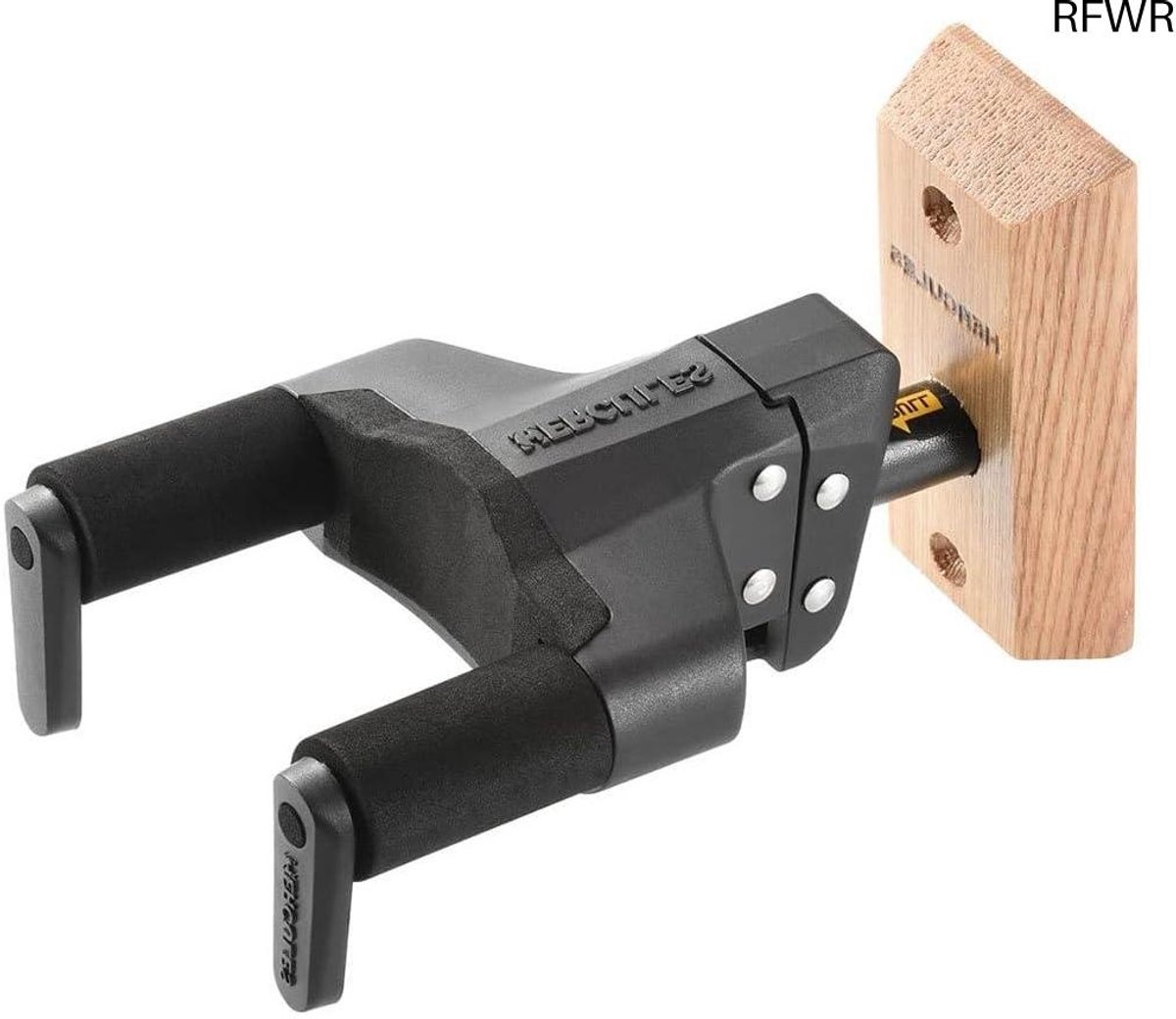 RFWR® Gitaar Wandhanger met Houten Voet en Auto Grip System