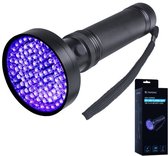 TIKKENS UV Lamp XXL - UV Zaklamp -100 Ultraviolet LED's - Blacklight Zaklamp - Detector Urine, Vals Geld, Overige Vlekken - 395nm