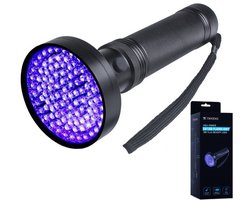 TIKKENS UV Lamp XXL - UV Zaklamp -100 Ultraviolet LED's - Blacklight Zaklamp - Detector Urine, Vals Geld, Overige Vlekken - 395nm