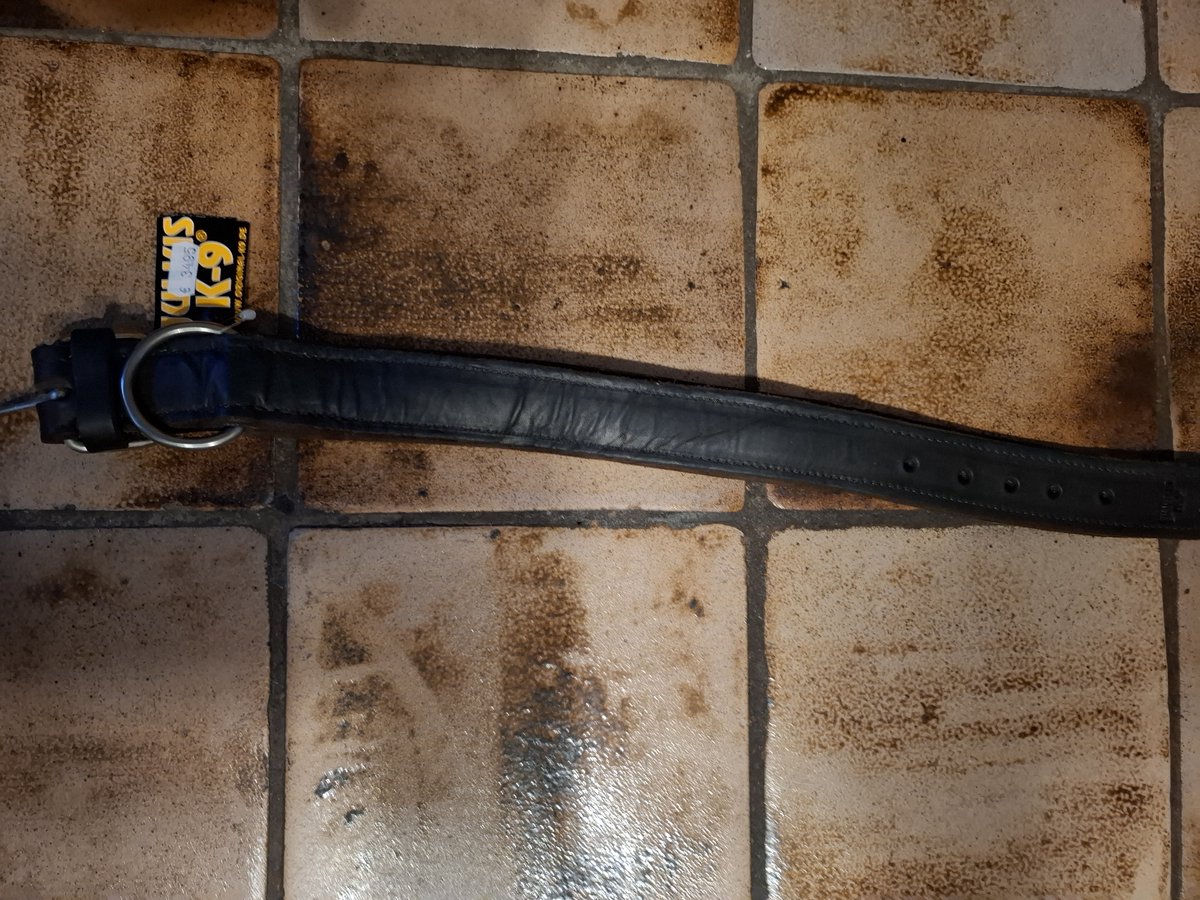 HALSBAND LEER MET HANDVAT jULIUS K9 60CM