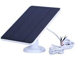 Allecto Plus - Zonnepaneel Oplader voor Deurbel - 4W - 5V - Verstelbare Beugel - 3m Oplaadkabel - Duurzaam en Efficiënt