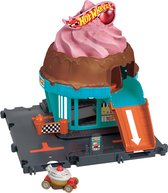 Hot Wheels City Centrum Speelset - Ice Crream Swirl - Hot Wheels Baandeel - Hot Wheels Uitbreiding