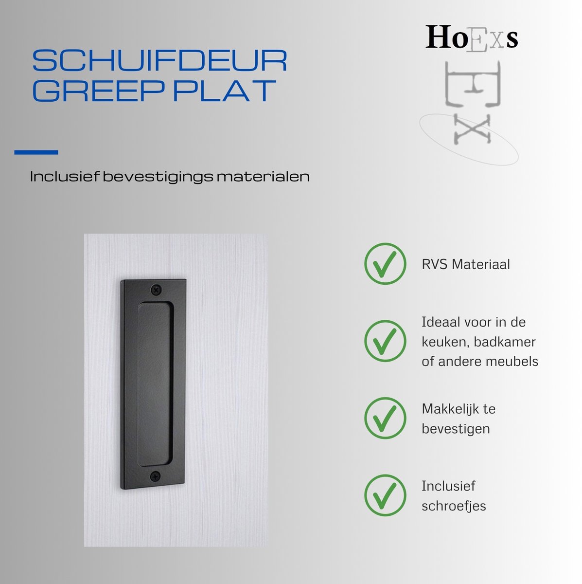 Gedotec Schelpgreep van hout, 1 stuk - greepschelp schuifdeur om te plakken | 110 x 50 mm | onbehandeld eiken | rechthoekig | afgeronde randen | natuurlijk design | vouwdeuren schuifdeur handgrepen
