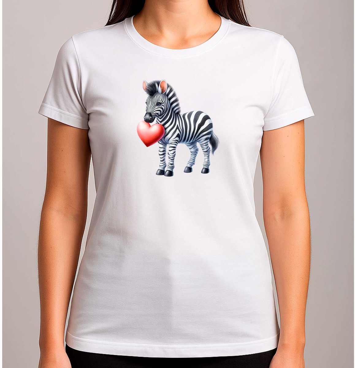 Streepina - T Shirt - Cute - Cutie - Zebra - Mood - SchattigeZebra - LieveZebra - ZebraKnuffel - KleineZebra