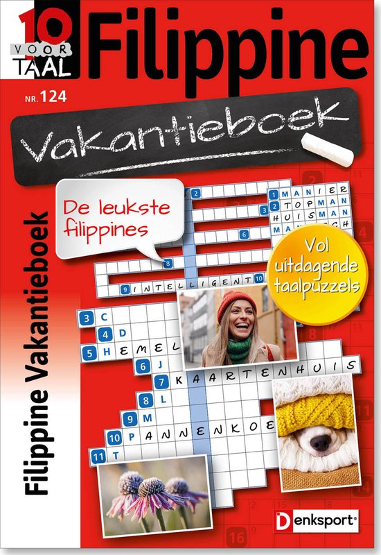 Denksport Puzzelboek 10 voor Taal 10 voor Taal - Filippine vakantieboek, editie 124