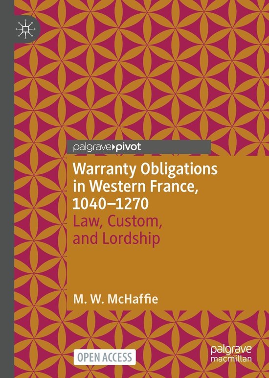 Warranty Obligations in Western France, 1040–1270 - cover