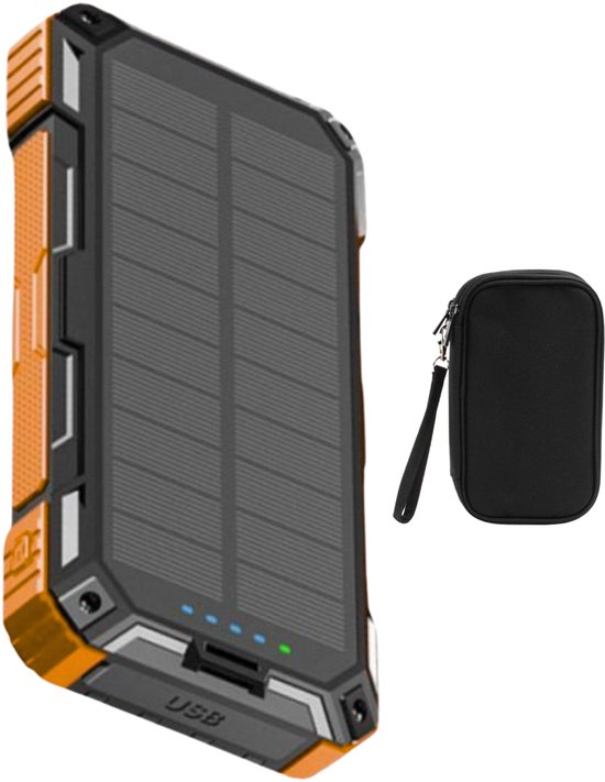 Isollis - Powerbank Zonneenergie 20000 mAh - Solar powerbank - Isollis® - €59,95