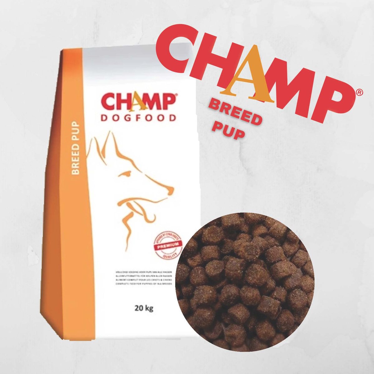 Champ hondenvoer Breed pup 20 kg met puppy kluifjes