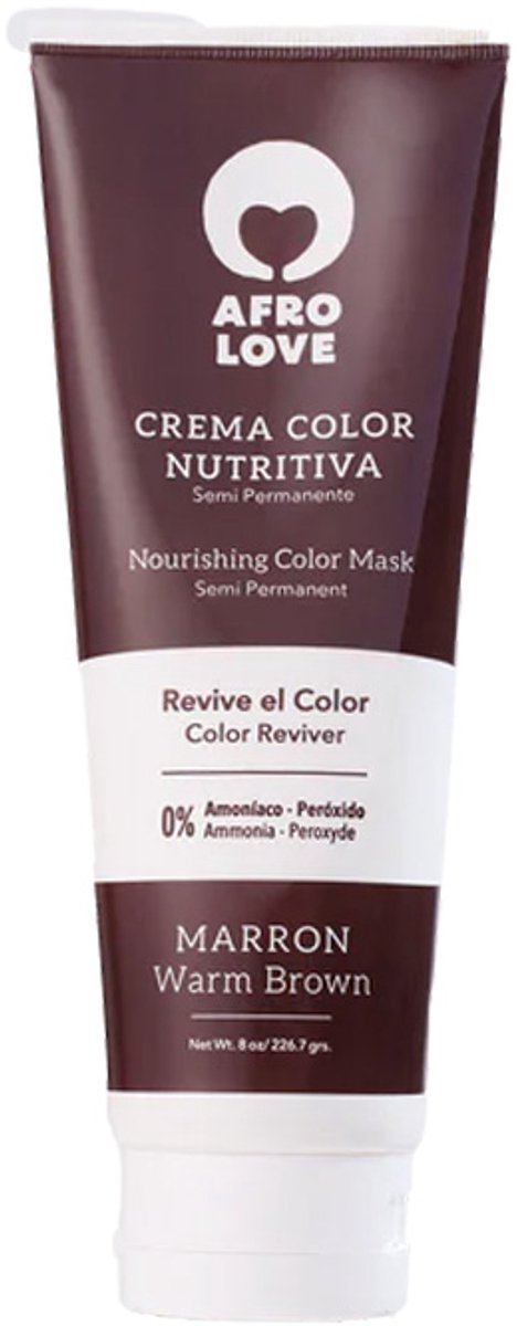 Afro Love Semi Permanent Color Mask Warm Brown
