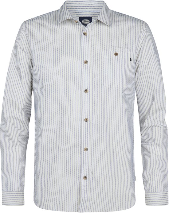 Petrol Industries - Chemise rayée homme Black River - Jaune - Taille XL