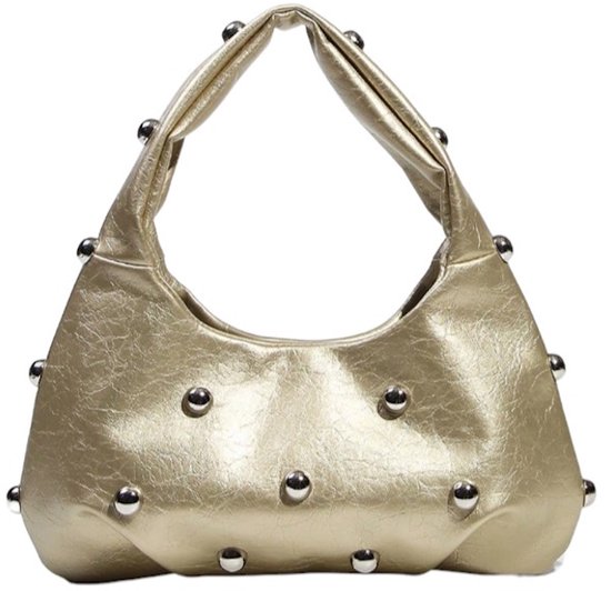 Sac à main à Stud métalliques - Goud | 29 x 18 x 10 cm | Simili cuir | Mode Favorite