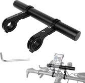 Fietsstuurverlenging 20 cm stuuruitbreiding fiets met schroevendraaier stuur extender voor 30 mm stuur voor GPS, camera, zaklamp, telefoons