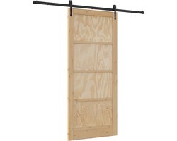 vidaXL - Vouwdeur - met - Hardware - Set - 'ORKDAL'Massief - Den - Hout