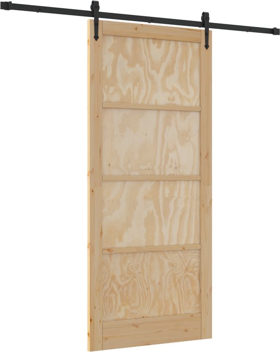 vidaXL - Vouwdeur - met - Hardware - Set - 'ORKDAL'Massief - Den - Hout