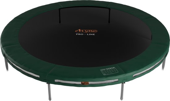 Avyna InGround Trampoline Ø430 cm – Groen – Rond – Groot Ingraafmodel – Duurzaam