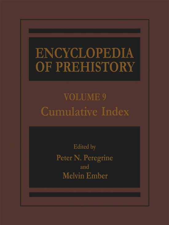 Encyclopedia of Prehistory - cover
