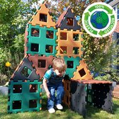 Polydron XL platen 36 stuks Natuurlijke kleuren bouwen