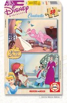 Puzzel 50 St - Assepoester (2x) - Disney (Door Educa)