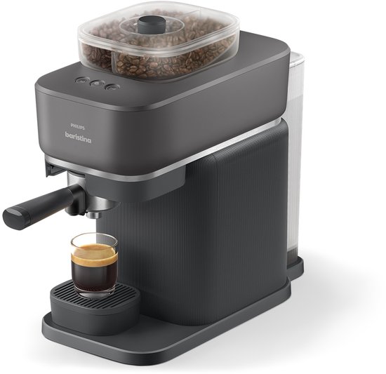 Foto: Philips baristina met bean swap bar320 60 espressomachine pistonmachine zwart
