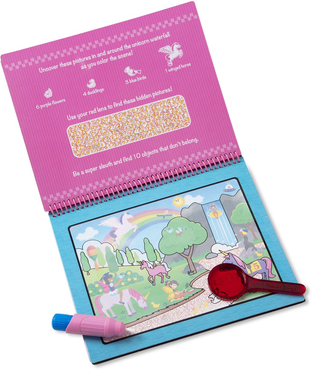 Melissa & Doug – Water WOW! Waterkleurboek – Sprookjeswereld – Herbruikbaar — afbeelding 2