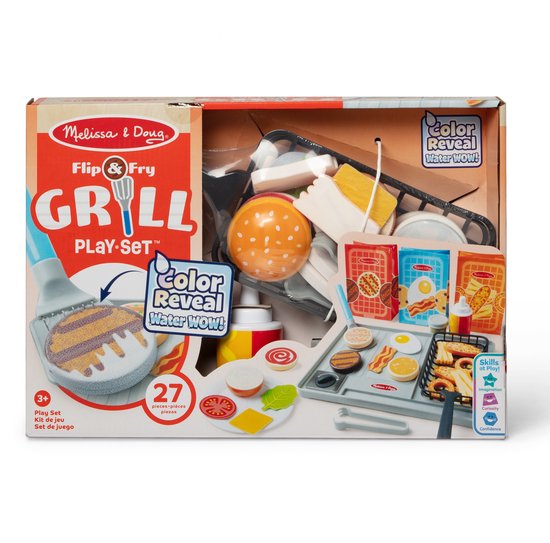 Melissa & Doug – Water WOW! Frituur speelset – Magisch koken met water
