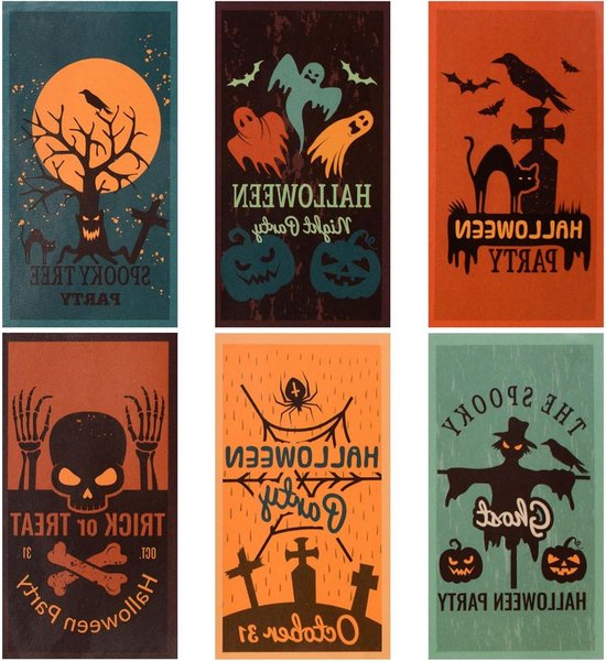 Halloween - Uitdeelzakjes met stickers 12 stuks