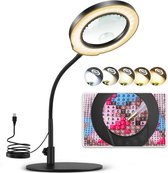 Kevsuvqin Vergrootglas Met Licht en Standaard, 10-Voudige