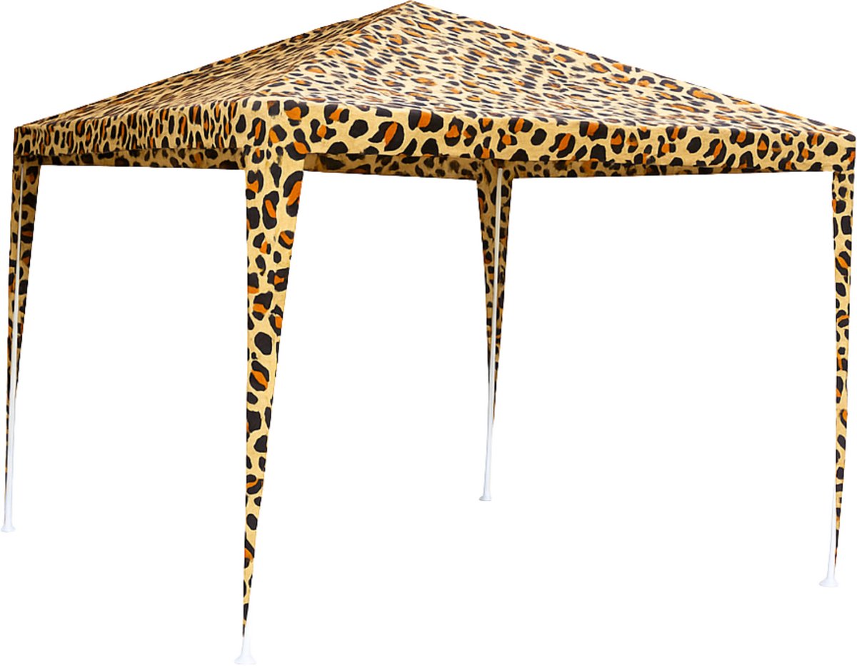 Oh Crabb partytent - Partytent 3x3 - Budget - Paviljoen - Waterdicht - Panter - Panterprint