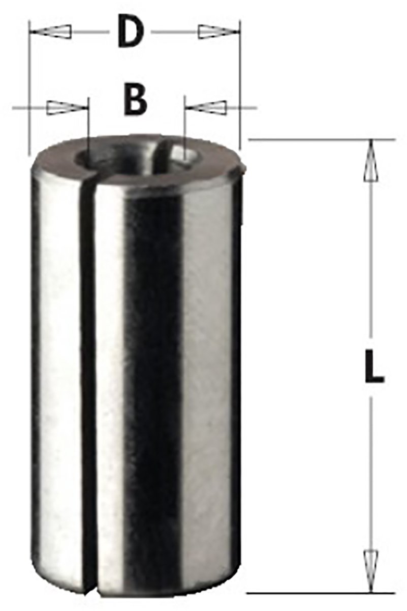 Reduceerbus Ø6,35-Ø8 mm.