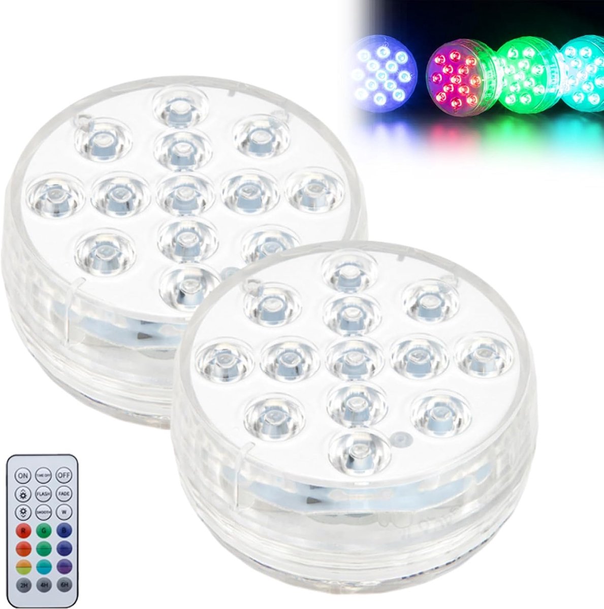 Zwembad lamp voor zwembadverlichting – 7CM zwembadverlichting – Superheldere onderwater LED-verlichting – Zwembadaccessoires – Oplaadbare onderwater LED-verlichting – Waterdicht en kleurveranderend – Onderwater en bovenwaterverlichting – Wit Zwembad lamp voor zwembadverlichting – 7CM zwembadverlichting – Superheldere onderwater LED-verlichting – Zwembadaccessoires – Oplaadbare onderwater LED-verlichting – Waterdicht en kleurveranderend – Onderwater en bovenwaterverlichting – Wit