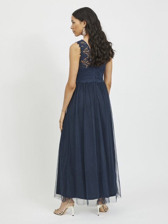 Vila VIMILINA halternek, maxi-jurk - NOOS, Scarab/Detail: elastisch, 38