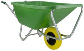 Brouette Fort F&S 200 litres verte avec pneu anti-crevaison