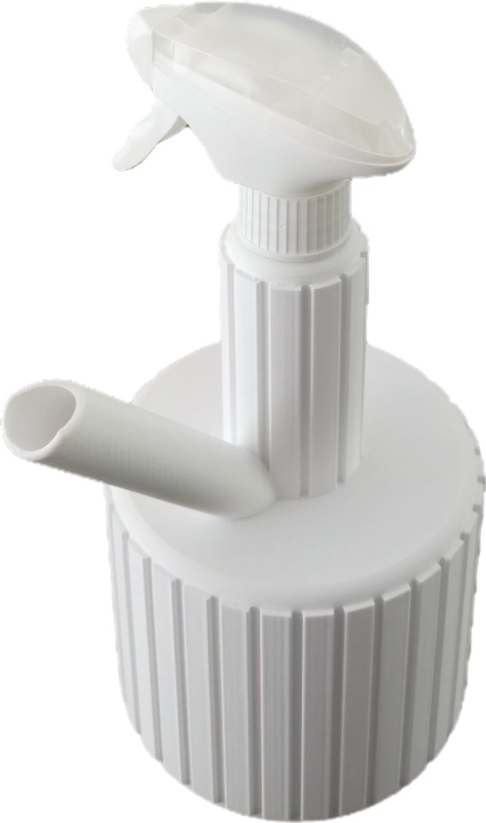 Gieter bol met plantenspuit - wit - 0,7 liter