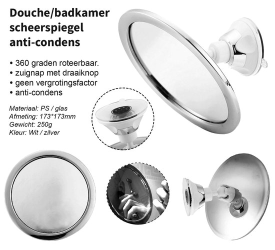 Auxmir Miroir Grossissant 30X, Miroir Rond Mural avec 3 Ventouses, Miroir Cosmétique de Poche Auxmir Miroir Grossissant 30X, Miroir Rond Mural avec 3 Ventouses, Miroir Cosmétique de Poche