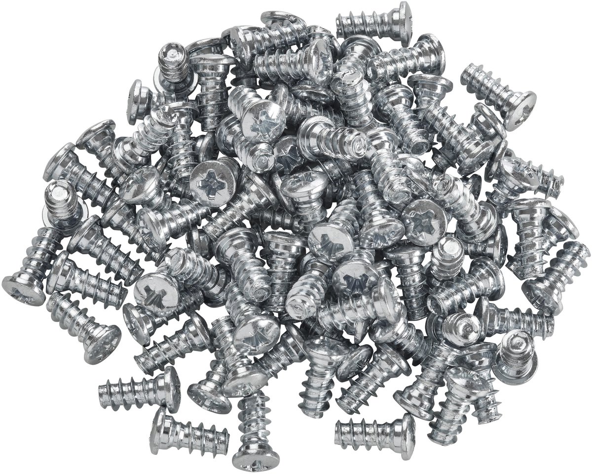 100 x SOTECH Euroschroeven 6,3 x 13 mm Vario speciale schroeven volledig draadgat 5 mm met panheadkop (ronde kopvorm voor hoge draagkracht)