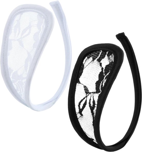 Foto: Onzichtbare c strings zonder zijbandjes zijkant strapless onzichtbaar invisible herbruikbaar zwart wit one size