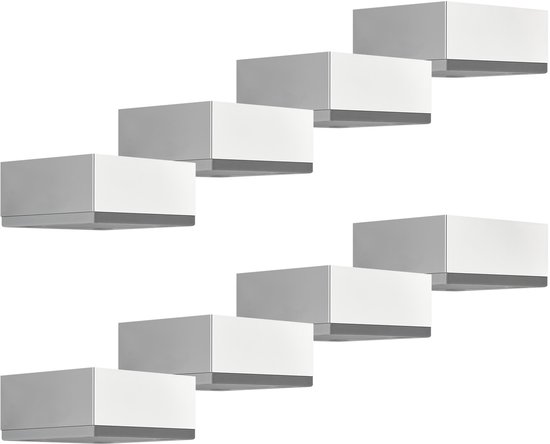 8 pieds de meuble MOTEL 65 x 65 mm hauteur 30 mm chrome poli de SOTECH