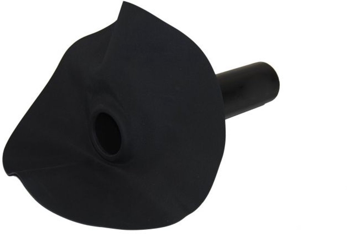 Dakvoordeelshop Dakdoorvoer rond HWA PE Ø 75 mm met EPDM slabbe 30cm compleet