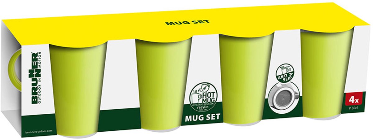Brunner Space Mug Set - mokken set (4 stuks)