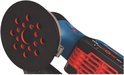 Bosch excenterschuurmachine met blauw en zwart handvat en rode ProCORE 18V batterij.