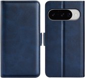 MobyDefend Hoesje - Geschikt voor Google Pixel 10 / Google Pixel 10 Pro - Luxe Wallet Book Case (Sluiting Zijkant) - Blauw
