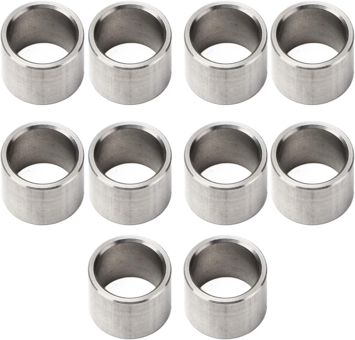 Dailygoods- Spacer 10st - Roestvrij Staal - Buitendiameter 15mm - Binnendiameter 12mm - Duurzaam - Veiligheidslimietpunt - Wasmachine